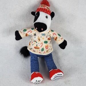 Chick-Fil-A Cow Plush Christmas 2024 Edition Eat Mor Chikin' 10" Stuffed Animal